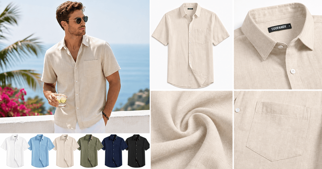 COOFANDY Men’s Linen Short Sleeve Shirt Review: A Versatile Summer Staple for Beach, Travel, and Casual Events